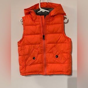 Baby Gap Workerman Orange Puffer Vest